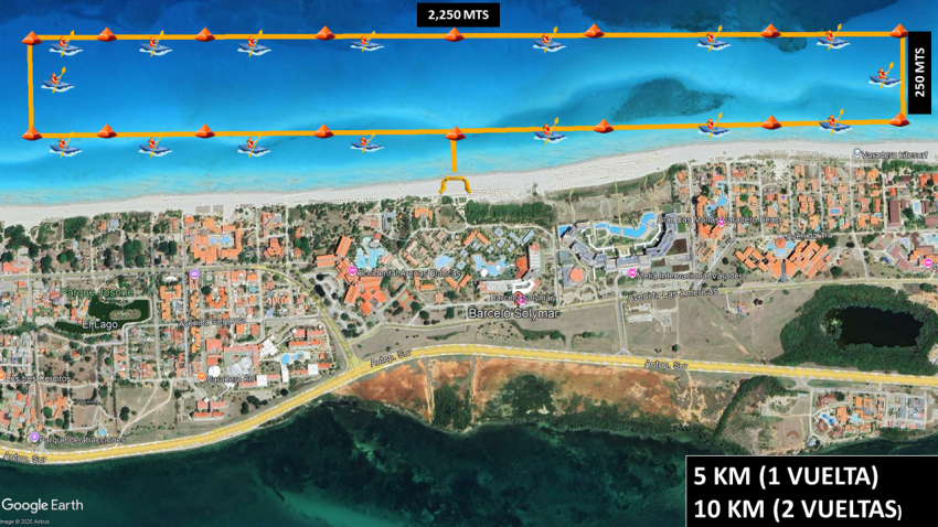 4ª TRAVESIA AGUAS ABIERTAS GRAN RETTO VARADERO 2025 Ruta
