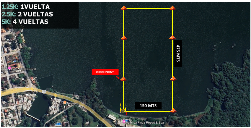 AGUAS ABIERTAS CATEMACO 2027 Ruta